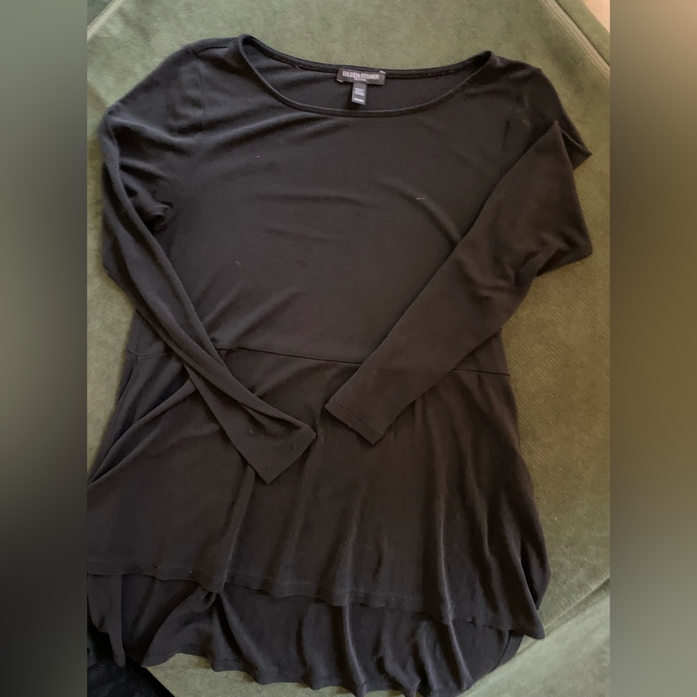 Eileen Fisher black tunic
